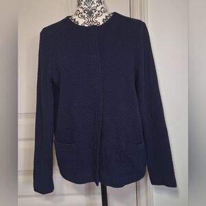 Olsen size med blue cardigan